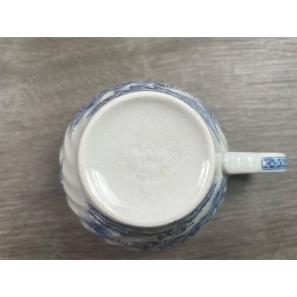 Johnson Bros Blue Coaching Scenes Tea Cup & Saucer Country Made in England - Picture 4 of 10